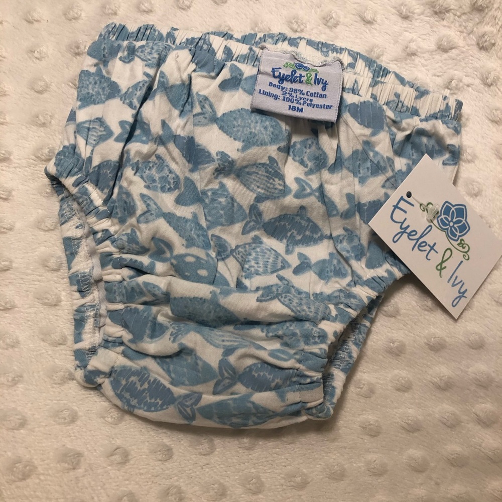 NWT eyelet & Ivy swim diaper cover